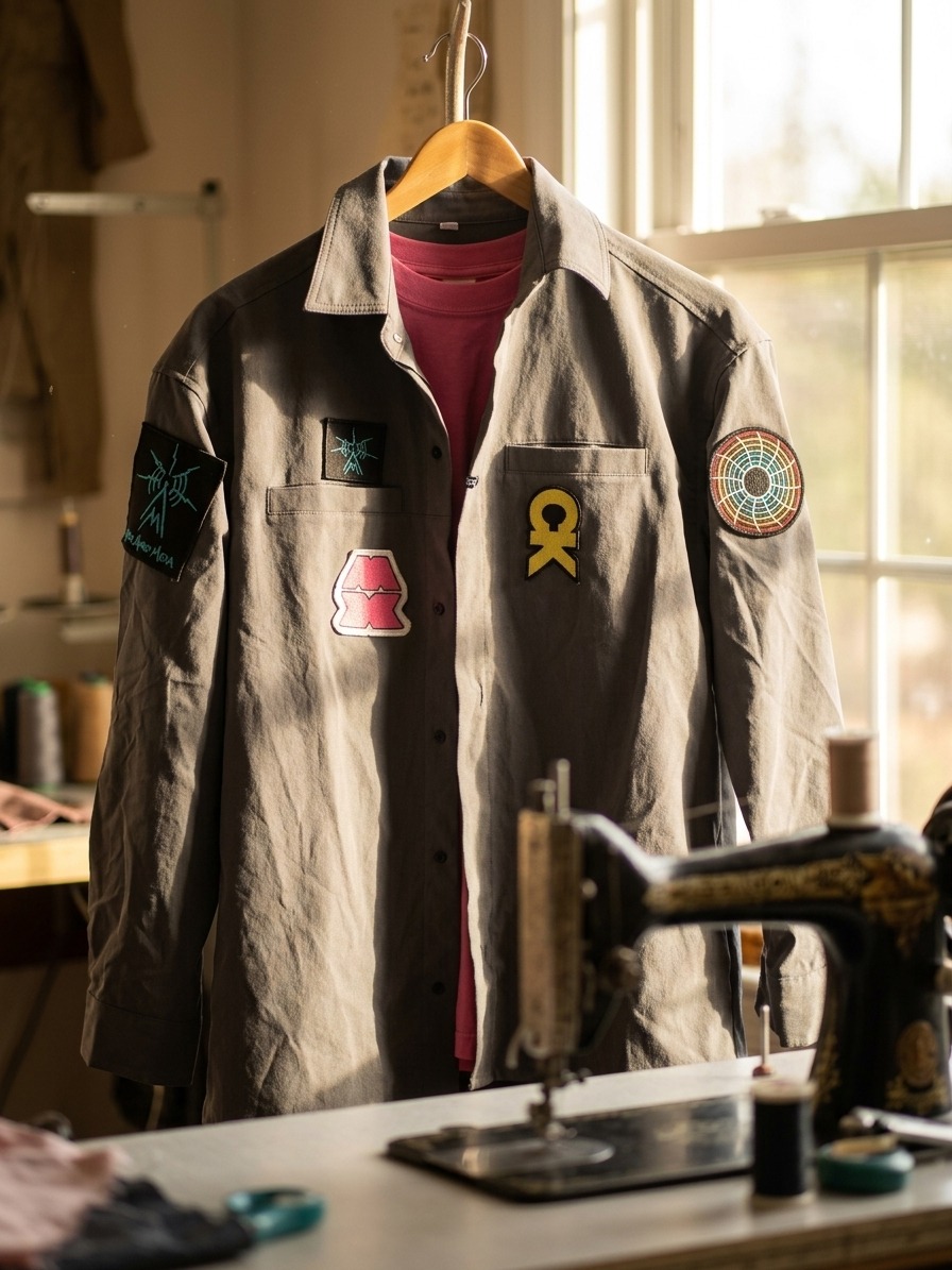 Mylo Xyloto jacket with embroidered patches